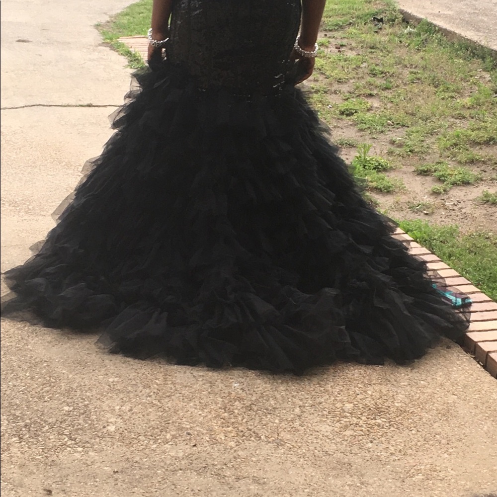 Black Prom/Pageant Dress - Picture 2 of 3